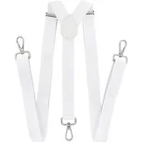 axy Hosenträger Herren Hosenträger 3 robusten Karabiner Verschluss 2,5 cm breit Y-Form verstellbar und elastisch 120cm Lang