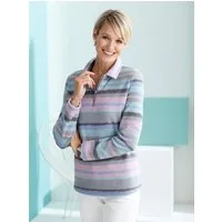 Sieh an! Fleeceshirt Fleece-Shirt Langarm Länge ca. 66 cm