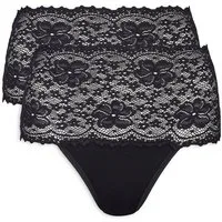 Nina Von C. Taillenslip "Millefleurs" (2er Pack) eng, elastisch, bequem, feminin, breiter Bund mit Spitze, Viskosemix