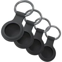 JT Berlin Schlüsselanhänger Set AirTag Anhänger 4er-Pack, [Witterungs- und alterungsbeständig, Hochwertiger Schlüsselring]