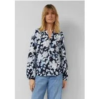 s.Oliver Langarmbluse Bluse Fließende Viskose-Bluse mit All-over-Print