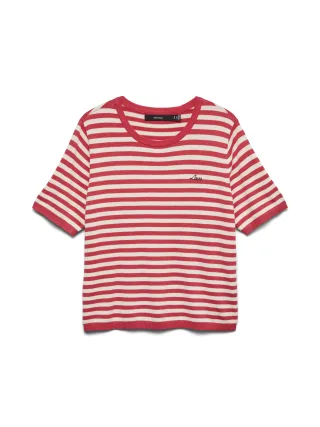 VERO MODA - VMCARMELIA NEW SS O-NECK PULLOVER - Gr. - XS