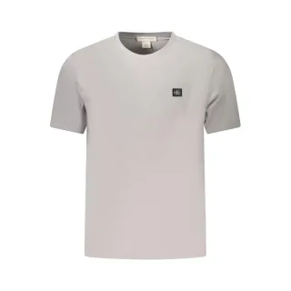 Calvin Klein Graues Baumwoll-Herren-T-Shirt