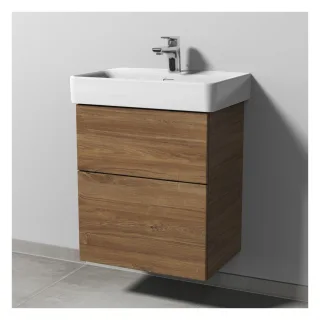 Sanipa 3way Waschtischunterbau zu Laufen Pro S Waschtisch mit 2 Auszügen, Eiche-Kansas SM78559