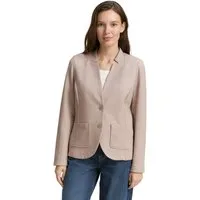 TOM TAILOR Sweatblazer Fitted mit aufgesetzten Taschen und Struktur