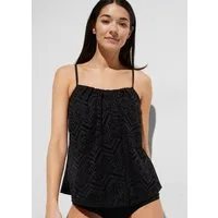 bonprix Tankini-Top, bequeme Passform, Lagenlook - vorne mit Spitzen-Details