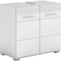 Home affaire Waschbeckenunterschrank Malmö, Breite 60 cm, 2 Tür, 2 Fächer, mit Siphonausschnitt, MDF-Front in verschiedenen Farben erhältlich, Badmöbel, Badschrank, Kommode, Bad