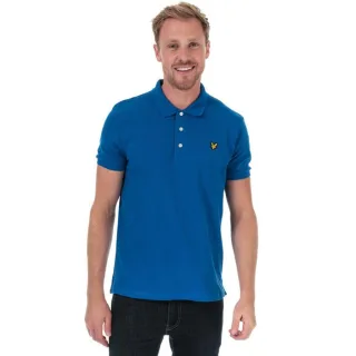 Lyle And Scott Schlichtes Polohemd für Herren in Blau