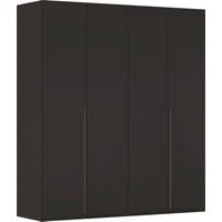 rauch Drehtürenschrank Kleiderschrank Schrank Garderobe Wäscheschrank BESTSELLER MONTCLAR (3 Ausstattungen BASIC/CLASSIC/PREMIUM (SOFT-CLOSE), Breiten 201-400 cm) Front in Glas/Hochglanz/Dekor/Grauspiegel in 5 Breiten MADE IN GERMANY