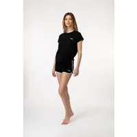 Fila Shorty WOMAN JERSEY TOP + TERRY SPONGE SHORTS PYJAMAS (2 tlg) mit kontrastreichen Paspeldetails