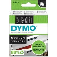 D1 ORIGINAL Schriftband, weiß auf schwarz, 19mm x 7m S0720910