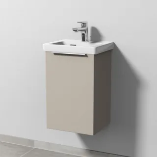 Sanipa 3way Waschtischunterbau zu Villeroy & Boch Subway 3.0 Waschtisch mit 1 Tür, Kaschmir-Matt UP8411U