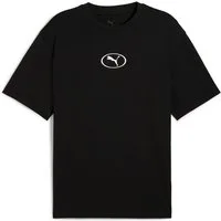 PUMA T-Shirt SPORT RELAXED GRAPHIC TEE Kurzarm, Rundhalsausschnitt, mit Print-Applikation
