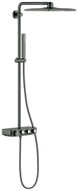 GROHE Duschsystem Euph. SmartControl 310 Cube Duo 26508 THM hard graphite geb., 26508AL0 26508AL0