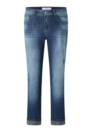 ANGELS - DARLEEN CROP TU FONT mid blue used destroyed - Gr. - 30