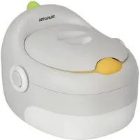 AIYAPLAY Toilettentrainer 3-in-1, abnehmbar, mit Griffe, für Kinder 6-72 Monaten, (Kindertopf, 1-tlg), bis 50 kg belastbar, Kunststoff, Kunstleder, Grau