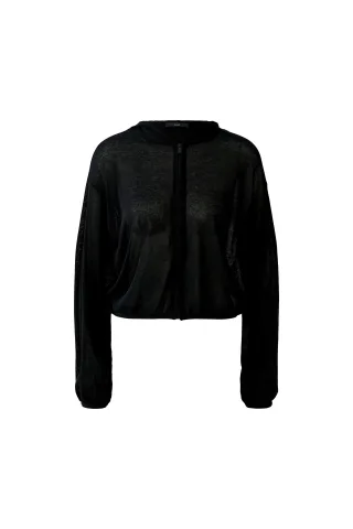 Oui - Strickjacke black - Gr. - 42