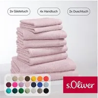 s.Oliver Handtuch Set s.Oliver, Premium Qualität, 600 gr/m², Walkfrottier (Set, 8-St), 2 Gästetücher 30x50, 4 Handtücher 50x100, 2 Duschtücher 70x140