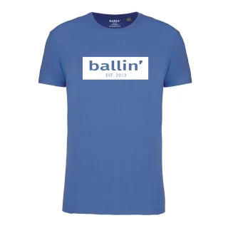 Cut Out Logo Shirt von Ballin Est. 2013 in der farbe Blau und in größe XXL.