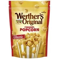 Werther's Knabberei, Werthers Original Caramel Popcorn Classic knackig süßer Snack 140g
