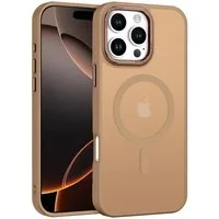 CoolGadget Handyhülle Magnet Hülle für iPhone 16 Pro Max Schutzhülle mit Metall Kamerarahmen 6,9 Zoll, magnetisches Schutzcase Matt Stoßfest kompatibel mit Magsafe Zubehör