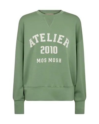 MOS MOSH - MMNima O-LS Sweatshirt turf green - Gr. - M