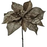 Kunstblume Kunstblume POINSETTIE 56cm. "Samt Seide" Weihnachtsstern BRAUN, Gasper, Höhe 56.00 cm