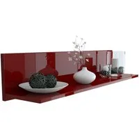 Vladon Wandregal Skadu, Schweberegal, Bordeaux Hochglanz (97,5 x 18,5 x 18,5 cm)