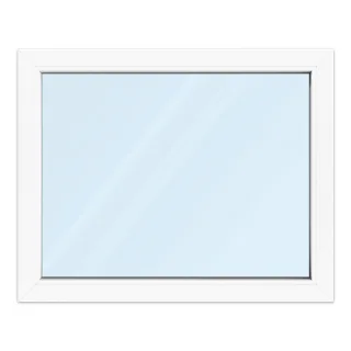 Kellerfenster 100x80 cm, Kunststoff aluplast IDEAL® 4000, Weiß, 1000x800 mm, einteilig festverglast, 2-fach Verglasung, individuell konfigurieren