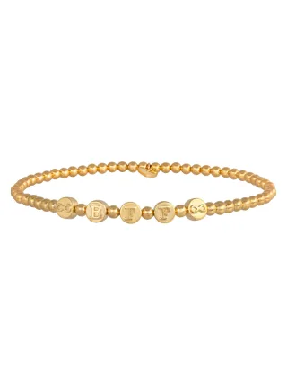 cai Stretch-Armband 925/- Sterling Silber vergoldet BFF