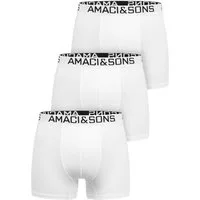 Amaci&Sons Boxershorts DUSTIN 3er Pack Boxershorts (3er-Pack) Herren Baumwolle Männer Unterhose Unterwäsche