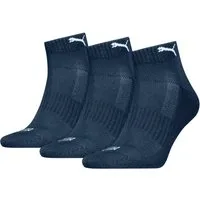 PUMA Kurzsocken (3-Paar) mit eingestricktem Logo im Bund