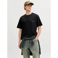Jack & Jones Kurzarmshirt JORMONTAUK AOP BACK TEE SS CREW NECK Baumwolle, regular fit