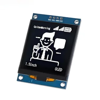 1.5 Inch OLED Display Module 128x128 Pixels SH1107 Driver I2C IIC 4Pin for Arduino ESP32 Raspberry Pi