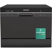 Heinrich´s Tischgeschirrspüler HTG 8840 schwarz, 6,5L Wasserverbrauch, mit Wasseranschluss