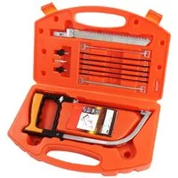BAYLI Multitool 12in1 Hand Bügelsäge Set, multifunktions Handsäge für Camping & Outdo