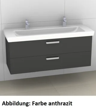 Artiqua 414 Waschtischunterschrank für Subway 2.0 7176D3 Oxid Dunkelgrau quer, 414-WU2L-V72-7184-723 414-WU2L-V72-7184-723