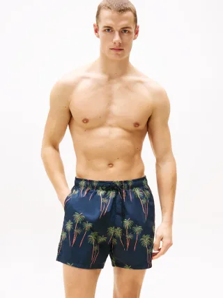 MEDIUM DRAWSTRING PRINT palm tropic aop desert sky - Gr. - XL