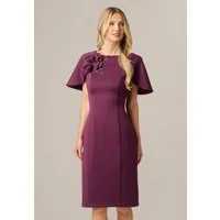 Adrianna Papell Abendkleid Scuba Short Dress Klassisches und elegantes Midi-Etuikleid aus Scuba-Stoff