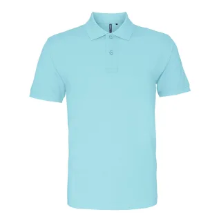 Asquith & Fox Mens Plain Kurzarm-Poloshirt (Bright Ocean)