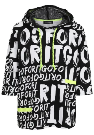 Doris Streich - Shirt schwarz/weiß - Gr. - 52