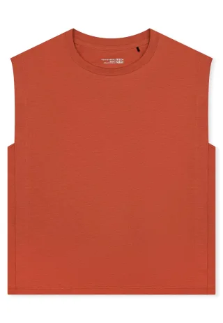 SCHIESSER - T-Shirt Rundhals terracotta - Gr. - 44