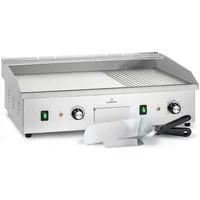 Klarstein Kontaktgrill Grillmeile 4400 Elektrogrill Plancha 2x2200W 73x42 50-300°C Edelstahl, 4400 W, Tischgrill Outdoor mit Grillplatte 50-300°C Thermostat & 73x42 cm