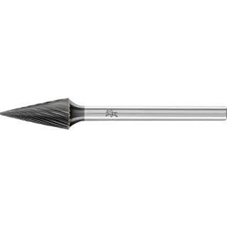 PFERD TOOLS Hartmetall Hochleistungsfrässtift Spitzkegel SKM Ø 06x13mm Schaft-Ø 3mm Z3P HICOAT beschichtet für die Feinbearbeitung - 21215084