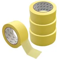 ARLI Kreppband 4x Abdeckklebeband Kreppband 48 mm x 50 m (vierer Set, 4-St., Rollen) Malerkrepp Malerband Kreppklebeband