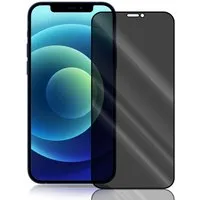 Numerva Schutzfolie Panzer Folie für Apple iPhone 12 Echt Glas Folie, (1x Schutzfolie 2x Reinigungstücher), Anti Spy Schutzfolie Blickschutz Glasfolie Sichtschutzfolie