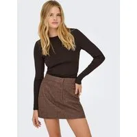 ONLY Langarmshirt ONLRILEY O-NECK L/S TOP JRS Baumwollmischung