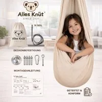 Alles Knüt Tuchschaukel Alles Knüt Therapieschaukel – Indoor Schaukel Kinder inkl. Befestigung