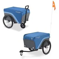 FUXLIFE Fahrradlastenanhänger FX-LA120, 2in1 Nutzung, 120 L Volumen, 47,8 kg Zuladung