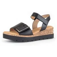 Gabor GENUA Keilsandalette, Keilabsatz, Sommerschuh, Sandale mit Klettverschlüssen, Weite G